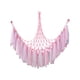 thumbnail image 1 of Juguete Creativo Hamaca Montado En La Pared Soporte De Juguete Para Ni?os Con Decoración De Borlas 107cmx107cmx140cm Rosa, 1 of 5