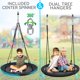 thumbnail image 2 of Columpio Saucer Swing SereneLife Outdoor Tree para niños (negro), 2 of 8