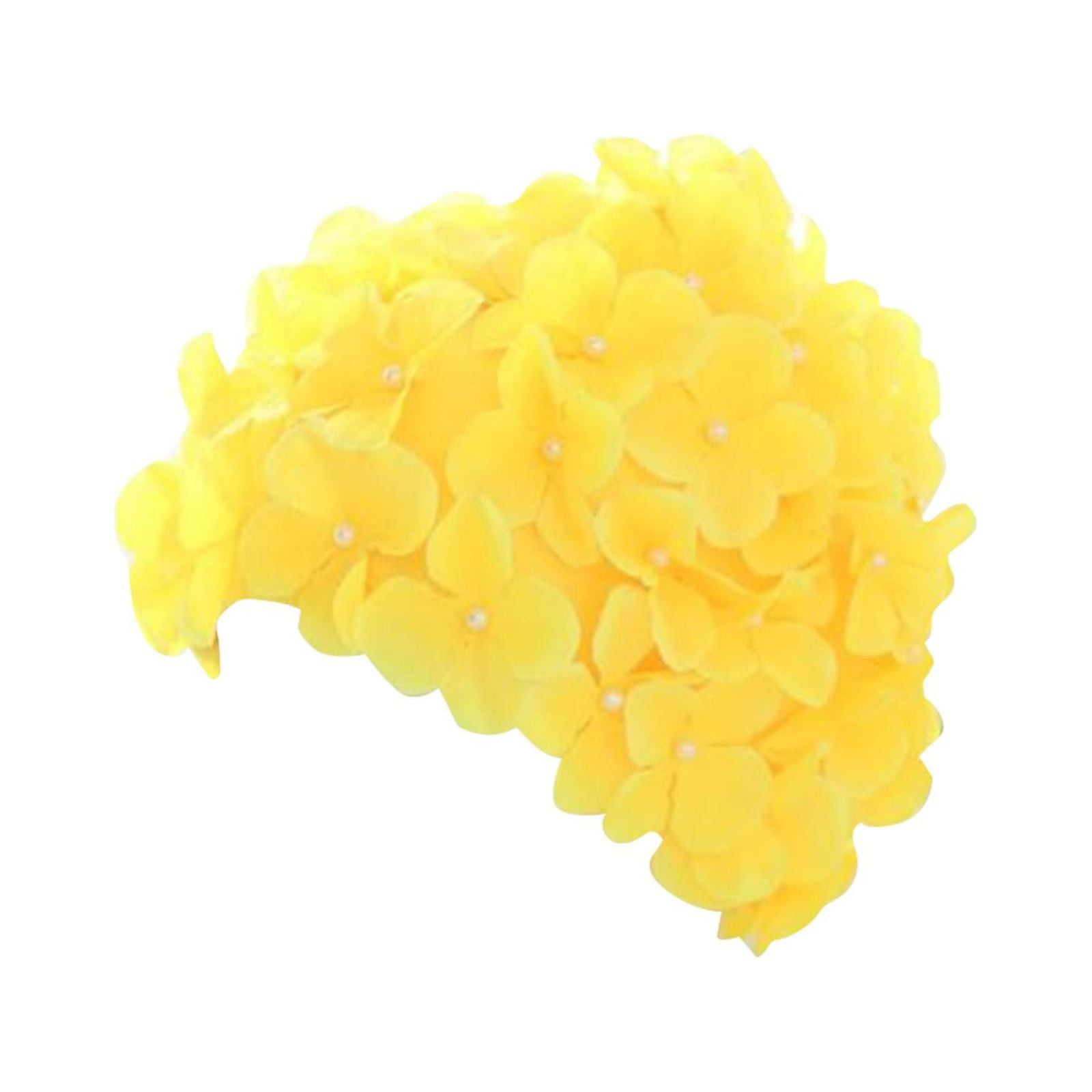 Ioensy - Gorro De Natación De Flores Gorro De Natación De Moda Para Todos Los Niveles De Natación Regalo Vacaciones Amarillo
