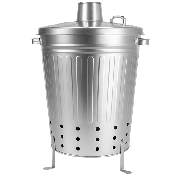 Contenedor Incinerador Exterior De Acero Galvanizado 38x41x58 Cm 45 L