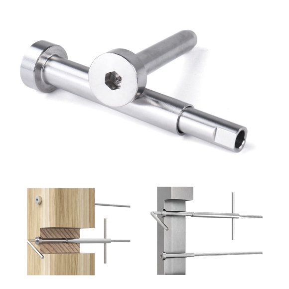 [Kit de barandillas para cables] Muzata Invisible T316 de acero inoxidable 3/16