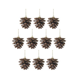 Magideal - 10 Piezas De Piñas De Navidad Colgantes Para Decorar, Regalo De Cumpleaños, Para Festivales, Salas De Estar. 4Cm A 5Cm