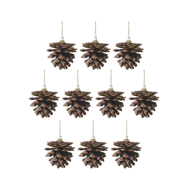 10 piezas de piñas de Navidad colgantes para decorar, regalo de ...