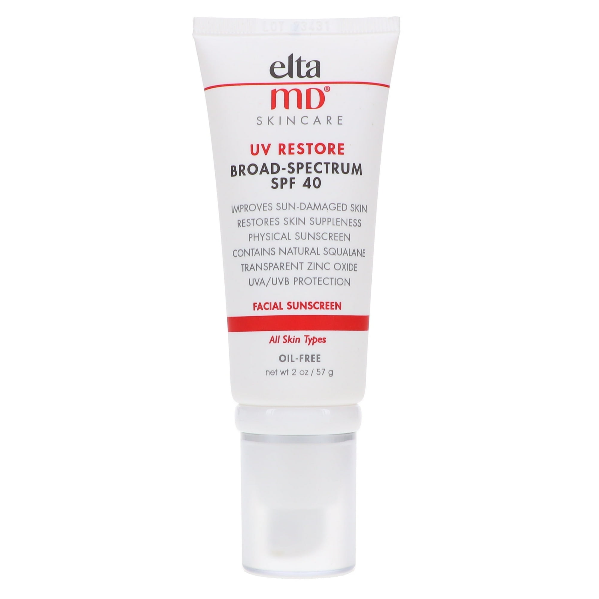 Eltamd - Elta Md Uv Restore Protector Solar De Amplio Espectro Fps 40, 2 Oz