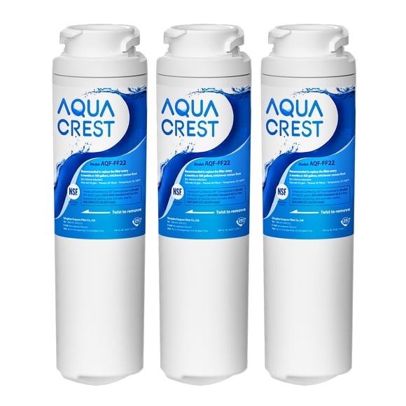Filtro de agua AQUA CREST MSWF Pack de 3, certificado NSF 42 y 372