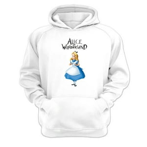 Genérico - Polerón Canguro Alicia Cuentos Infantiles Blanco Talla Xl Unisex