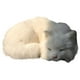 thumbnail image 2 of Dibujos Animados Realista Gato Felpa Animal Estatuilla Compañero Muñeca Juguete Blanco, 2 of 2