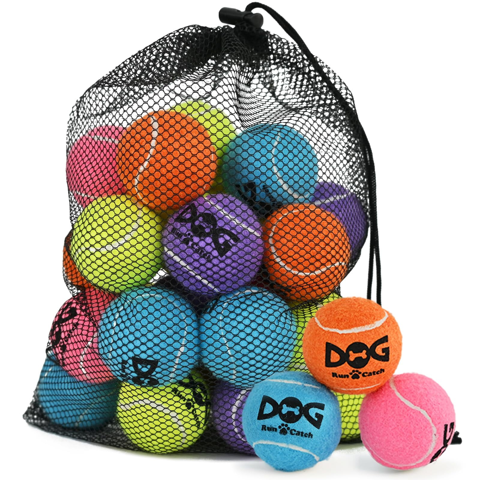 Insum - Paquete De 20 Pelotas De Tenis Para Perros, Tamaño Pequeño, 5 Cm, Squeaky