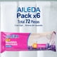 thumbnail image 1 of Aileda Trapero Humedo - 12 - Unidad Paquete de 6 bolsas （6 lavanda）- 40 Cm - 60 Cm fragancia de lavanda trapero multiuso, 1 of 7
