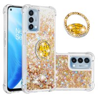 Foxdock - Funda Para Oneplus Nord N200 5G Con Brillo Líquido, Protección Completa Y Soporte De Anillo Giratorio