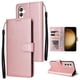 thumbnail image 1 of Funda Cartera para Samsung Galaxy S25 Plus con Tarjetero, Soporte y Cordón - Protección Oro rosa, 1 of 5