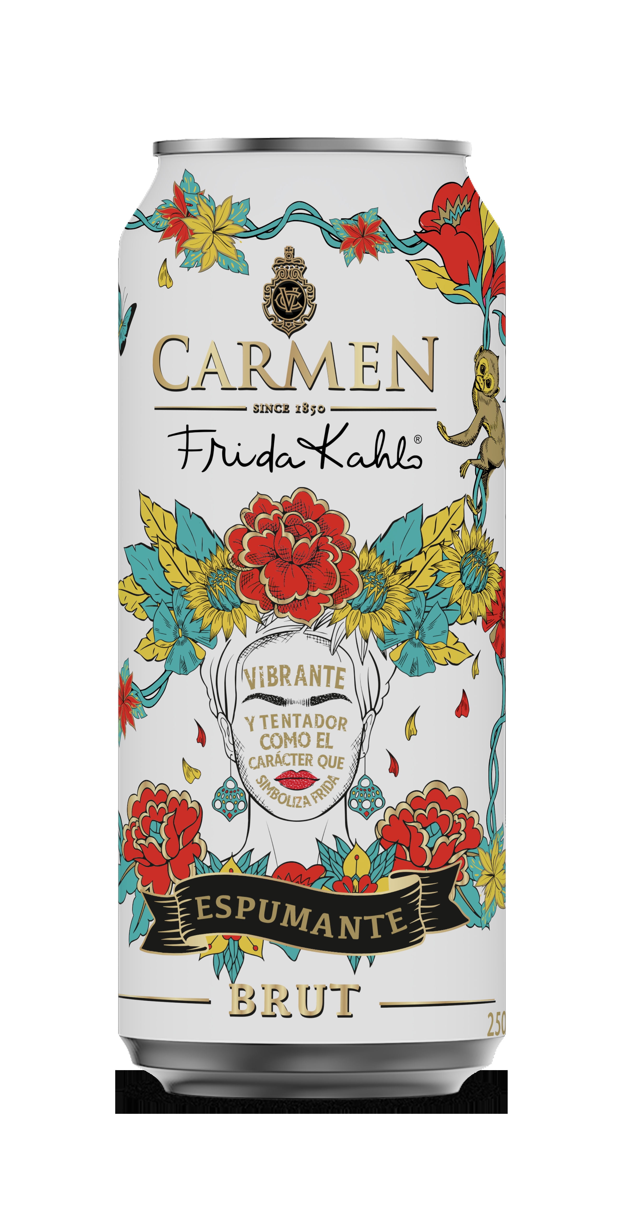 Espumante Brut Frida Kahlo 11.8° Lata 250 ml Carmen