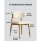 thumbnail image 3 of Pack 2 Sillas de Comedor Madera Café Family By LuBabycas, 3 of 8