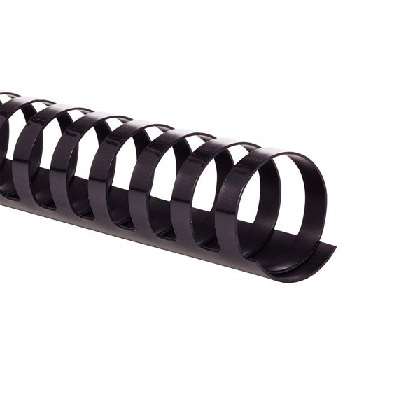 Binding Spines GBC CombBind de 1 cm con capacidad para 225 hojas, color negro x 100