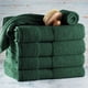 thumbnail image 3 of Toallas de Baño Hearth & Harbor 6 piezas 100 % Algodón 700 GSM Verde, 3 of 8