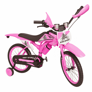 Linea Sport - Bicimoto Aro 16″ Con Ruedas Estabilizadoras Para Niños De 4-6 Años
