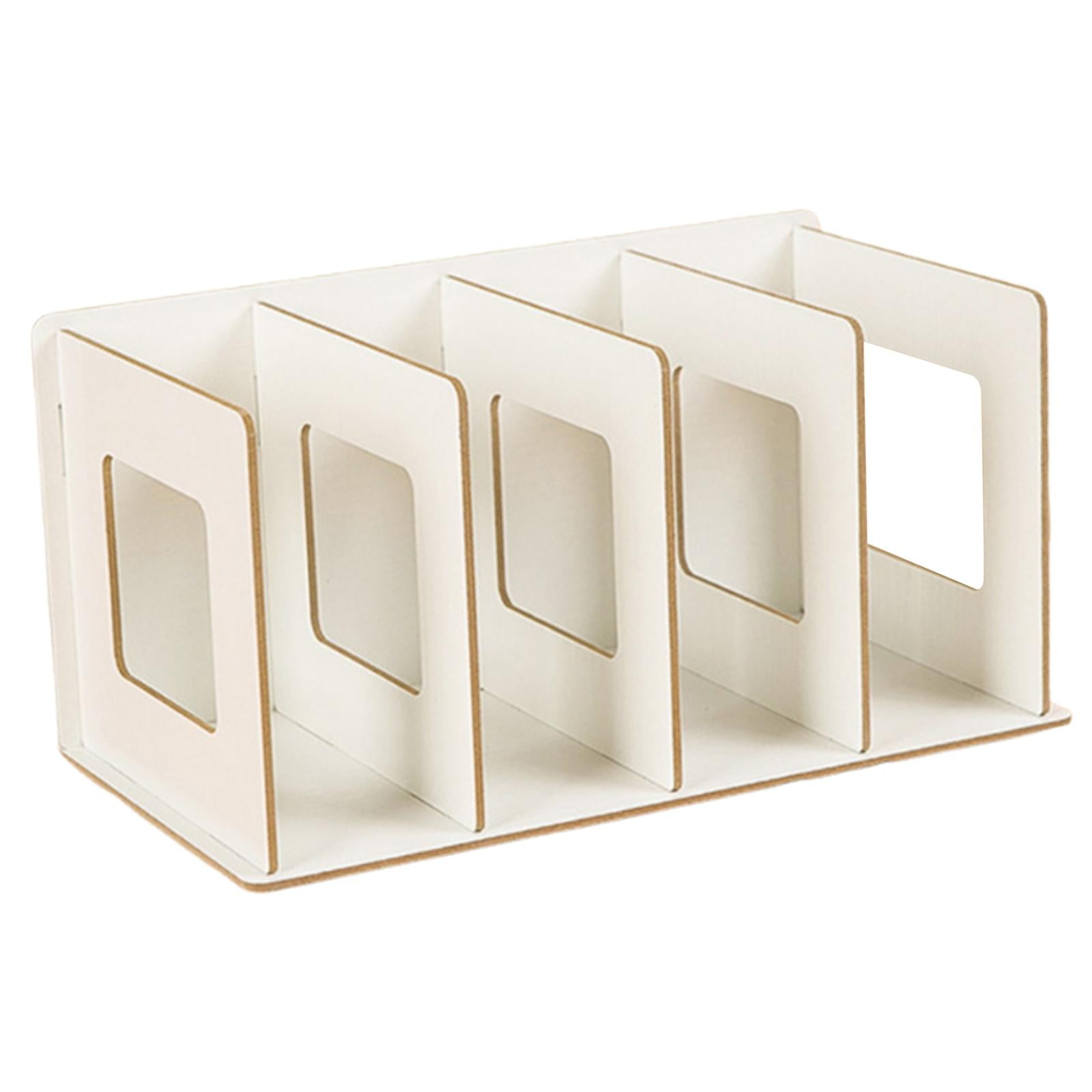 Bothyi - Estantería De Madera Para Escritorio, Organizador De Archivos Multifuncional Para Oficina, Dormitorio, Color Blanco