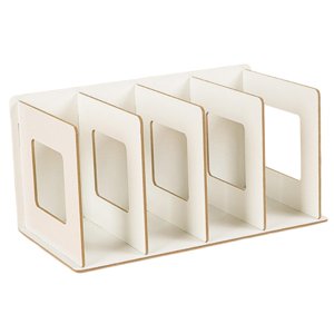 Bothyi - Estantería De Madera Para Escritorio, Organizador De Archivos Multifuncional Para Oficina, Dormitorio, Color Blanco