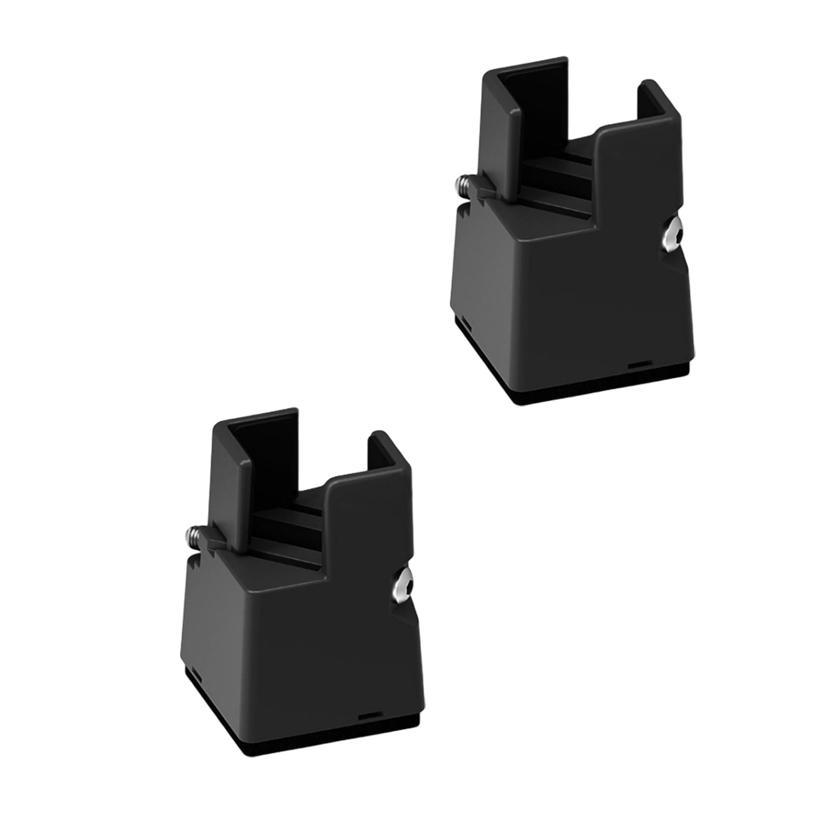 Magideal - Elevadores De Muebles De Cama Ajustables Con Abrazadera De Tornillo, Parte Inferior Para Proteger Los Pisos De Los Rasguños, Accesorio Fácil De Usar, Negro