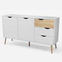 Relan - Aparador Buffet Top Living Bergen Con Puertas Y Cajones