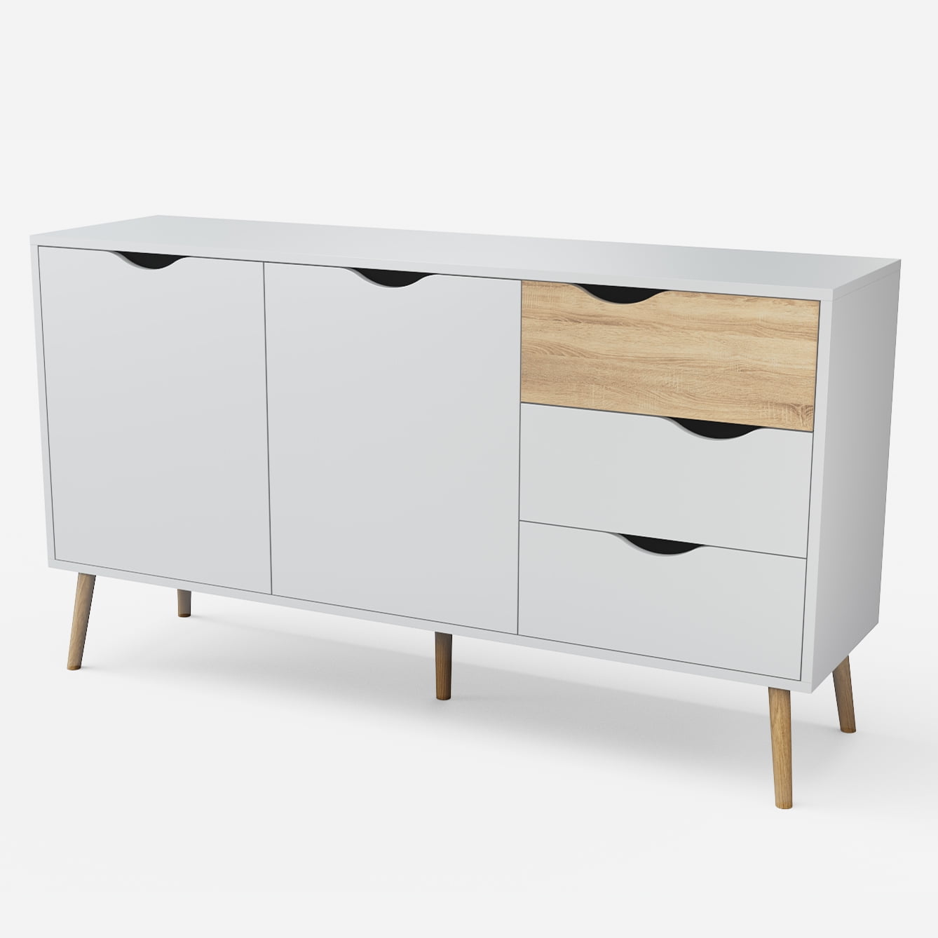 Relan - Aparador Buffet Top Living Bergen Con Puertas Y Cajones