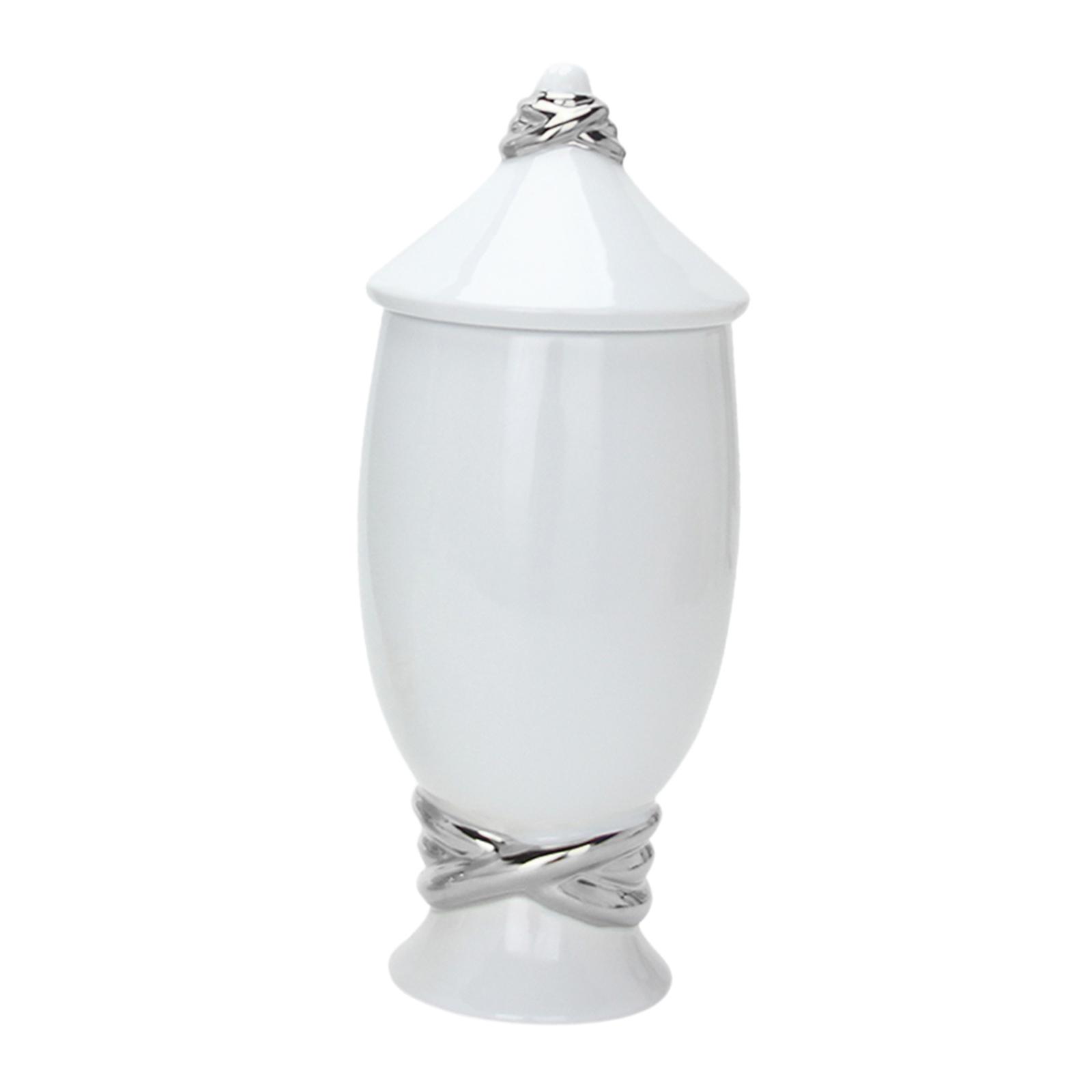 Magideal - Jarrón Jarrón De Jengibre Con Tapa Adorno Escritorio Luz Artesanía De Lujo Tarros De Almacenamiento Creativo Florero Para Entrada De Fiesta Dormitorio Pequeño