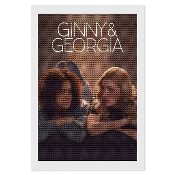 Ginny y Georgia Kits de Pintura de Diamantes para Adultos 5D DIY Diamond Art Kits Full Drill Diamond Dots para Regalo Decoración de Pared y Relajación Artes de Gemas 20*30cm