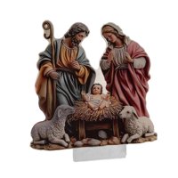 Magideal - Belén Navideño, Conjunto De Exhibición De Natividad, Jesús Festivo, Coleccionable Para Regalo De Cumpleaños, Sala De Estar, Decoración Interior, Coche