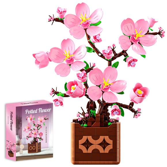 Set de Construcción FNSJFYZS Flores Artificiales de Melocotón