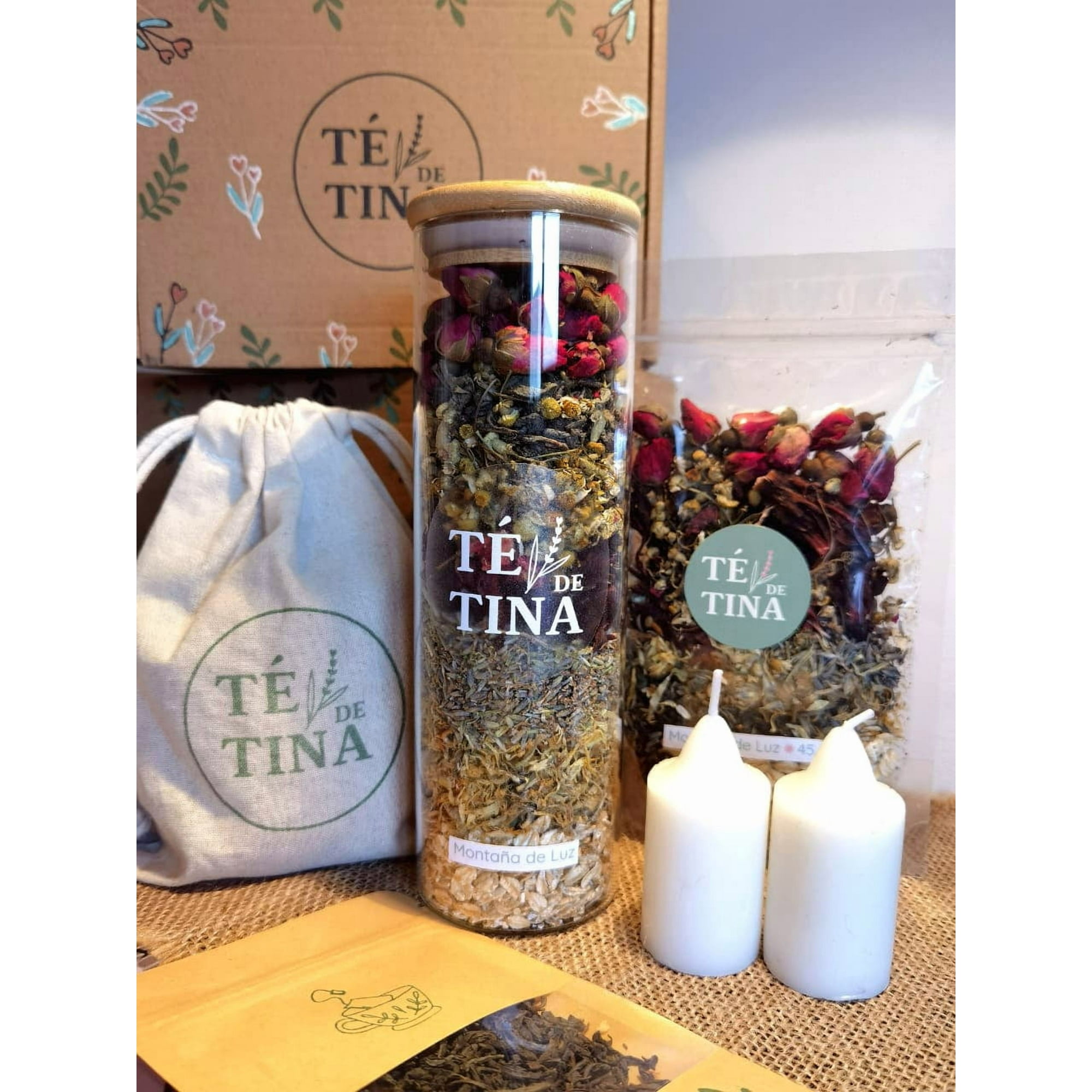 Té De Tina - Bomba De Baño Natural Montaña De Luz 165 Gr