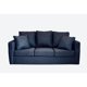thumbnail image 1 of Sofa Anastasia 3 Cuerpos Tela Azul, 1 of 3