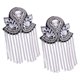 thumbnail image 4 of Charretera Fringe Tassel Gifts 2Pcs Metal Luxury Para Cumplea?os Suéteres Friends Silver, 4 of 5