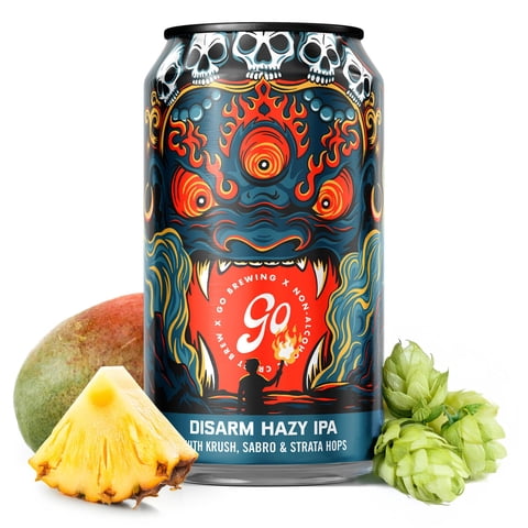 Cerveza Artesanal Sin Alcohol Go Brewing Disarm Hazy Ipa 355
