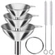 thumbnail image 1 of Set de embudos YEVIOR 3 en 1 de acero inoxidable para cocina, 1 of 7