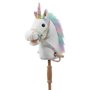 Unicorn Stick Horse Hollyhome Real Pony Relinchando Con Sonido