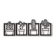 thumbnail image 2 of Cuadros cactus en madera MDF 20x20 cm, 2 of 3