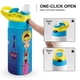 thumbnail image 4 of Mi bella genio Botella de Agua con Tapa Pop Top de Un Toque, Acero Inoxidable, a Prueba de Fugas, para Deportes, Botella Infantil azul 12 oz, 4 of 6