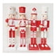 thumbnail image 1 of Pack 4 Muñeco Cascanueces De Madera 38cm Navidad Decoracion Blanco, 1 of 2