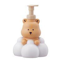 Magideal - Bomba Dispensadora De Espuma, Fácil De Llenar, Hermoso Dispensador De Jabón De Manos, Dispensador De Jabón Espumoso, Antideslizante Para Baño, Hotel, 250Ml Castaño Claro