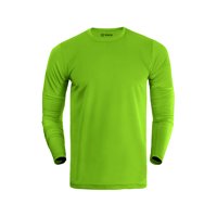 Snix - Polera Deportiva Dry Fit De Adulto Manga Larga Amarillo Fluor Talla M