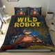thumbnail image 1 of El Robot Salvaje Conjunto de sábanas temático, trío de piezas, cómodo y amigable con la piel, diseño único, regalo de decoración para el hogar para familiares, amigos y fans, 90 cm * 190 cm, 1 of 6