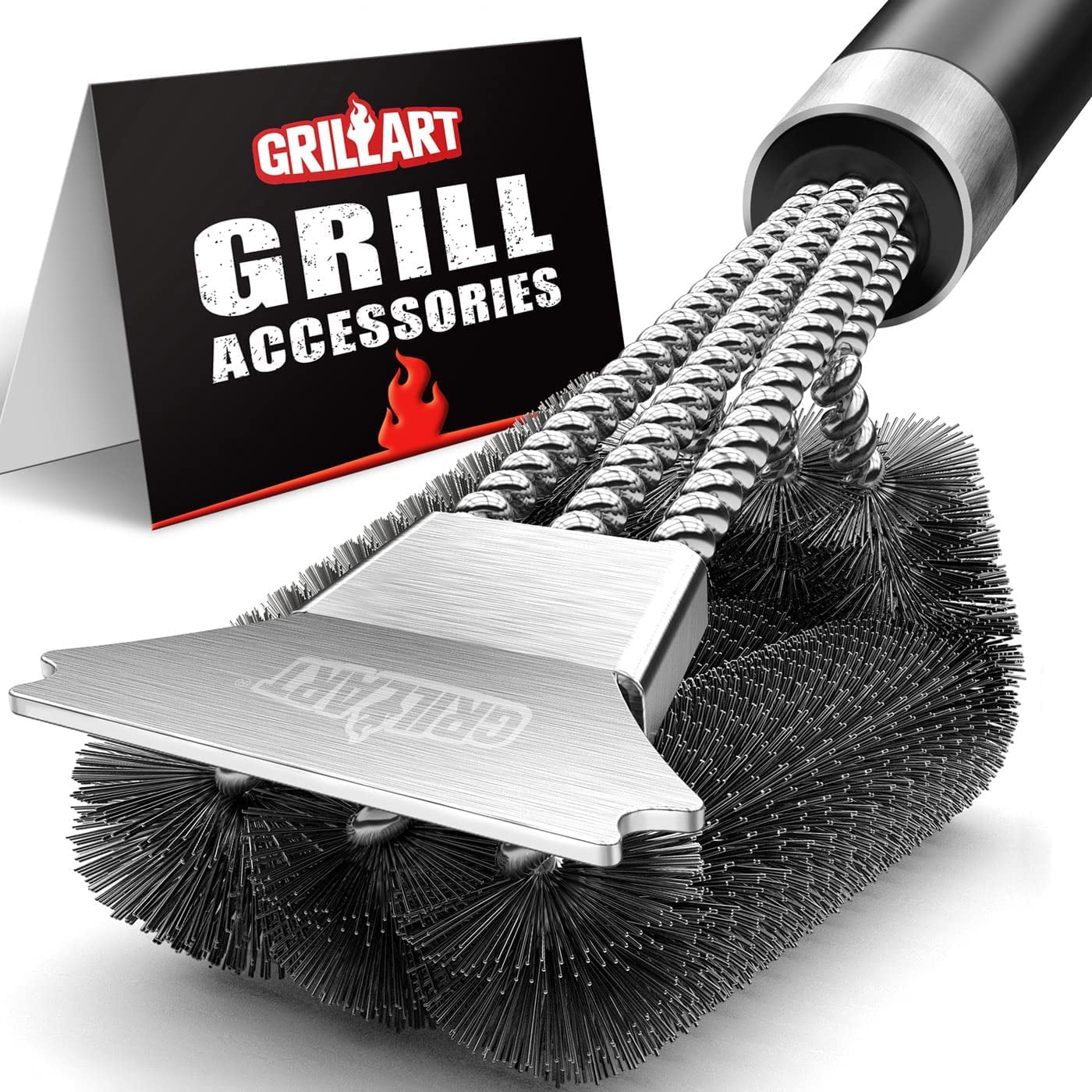 Cepillo Y Raspador Para Parrilla Grillart Br-8529 Para Parrillas