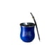 thumbnail image 1 of Mate Copita Acero Inoxidable Azul Con Bombilla, 1 of 2