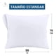 thumbnail image 2 of Set De 2 Fundas Para Almohadas Impermeables 50 X 70 Antimanchas Cierre Blanco, 2 of 10