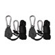 thumbnail image 1 of Correas De Amarre Para Kayak, 2 Uds., Canoa, Proa Y Popa, Resistentes, 8 Pies, Color Negro, 1 of 5
