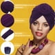 thumbnail image 4 of piezas de turbante africano con nudo floral para mujer, gorro preatado, 4 of 8