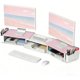 thumbnail image 1 of Base Monitor OPNICE OPCMS3WOOD Doble Rosa Blanco, 1 of 3
