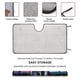 thumbnail image 2 of Suzume Parasol para Parabrisas Delantero Protector Plegable, Visera Solar para Auto Bloquea Rayos UV Mantiene tu Vehículo Fresco140cm*76cm, 2 of 6