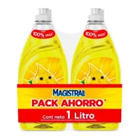 Pack 2 Magistral Lavalozas Concentrado Ultra Limon 500 Ml