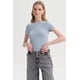 thumbnail image 1 of Polera Mujer Body Liso Celeste, 1 of 4